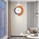 FLEBLE Decorative Wall Clocks Silent Quality Quartz Wall Clock Battery Operated Large Wall Clock for Living Room,Kitchen,Home,Bathroom,Bedroom Wall Decor,18x20 inches