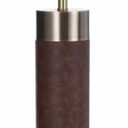 Stylecraft Natural Leather and Gold Table Lamp