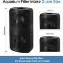 Aquarium Filter Intake Guard Fits for Fluval Aquarium Filter FX2/FX4/FX6, Aquarium Intake Guard Fish Safe Filter Cover Aquarium Filter Accessories