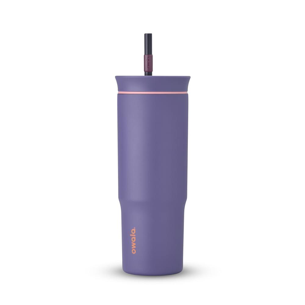 Owala 24 oz Stainless Steel Tumbler with Straw | Insulated Travel Cup | Blue Jay