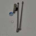 All-Metal RV Toilet Wand with Shut-Off Valve, RV Black Tank Cleaner Wand with 360 Degree Swivel Adapter and Power Nozzle, for Cleaning Sediment