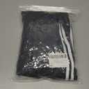 WDIRARA Women's Wide Leg Baggy Sweatpants Side Striped Number Graphic Track Pants with Pockets S, Black