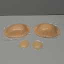 Niidor Adhesive Bra Strapless Sticky Invisible Push up Silicone Bra for Backless Dress with Nipple Covers, Size G