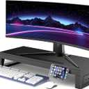 Computer monitor stand Laptop Desk Shelf & Monitor Riser 21.6 inches,22W charging , 2 USB 3.0 , and 1 USB 2.0 Monitors/PC/Laptop/Computer Space Saver Organizer Heavy Duty Gift Gaming Studio Office (USB Hub Fast Charging Version, 550mm)