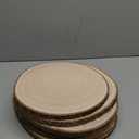 KARAVELLA Large Wood Slices for Centerpieces – Wood Centerpieces for Tables, Rustic Wedding Centerpiece, Natural Wood Slabs, Thin Slices, 11-13 inches (6 Pack)