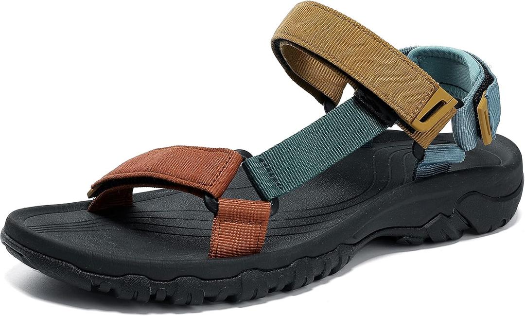 Men's Sport Hiking Sandals EVA Foam Midsole Outdoor With Arch Support Beach Water Shoes, Size: 10