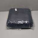 GOFORIT Memory Foam Cushion，Square Seat Cushions for Dining Chairs,Non-Slip Chair Pads with Removable Cover, 16'' x 16'', 1 Pack,Dark Blue