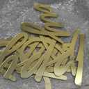 Yousoontic 23 x 20 Inches Happy Birthday Sign for Backdrop Large Happy Birthday Sticker Acrylic Mirror Decal Letter Sticker for Balloon Arch Party Sign Wall Decor, Peel Off The Acrylic Film(Gold)