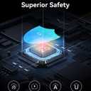 MRGLAS 3.2A USB C Charger Cable, [4-Pack,10+6.6+3.3+1.6FT] USB A to USB C Right Angle Gold-Plated Type C Charger Fast Charge Durable Braided Cord for iPhone 17 16 15 Samsung S10 Note 10 S21 LG-Purple