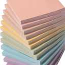 Mr. Pen Sticky Notes, 3”x3”, 12 Pads, Pastel Colors Sticky Notes Bulk, SelfStick Note Pads, Stocky Notes for Bible Journaling