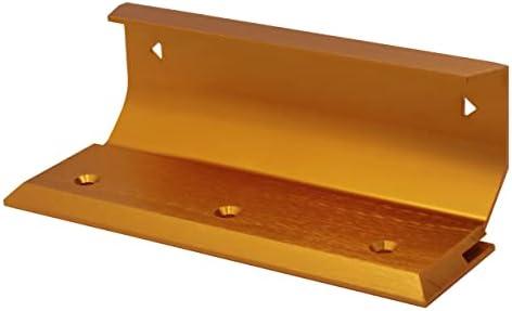 Home Security Door Lock Blemish Door Barricade Brace Garage Front Door Barricade Lock for Your Double Doors Standard Doors and French Doors - Gold