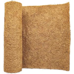 SUNYAY 16x80 inch Natural Coconut Coir Liner Sheets Coco Fiber Roll Coco Mat for Planter Flower Basket Liner Garden Decoration Animal Pet Pad