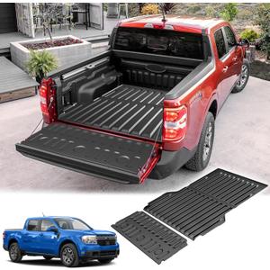 Maverick Truck Bed Mat and Tailgate Liner Compatible with 2022 2023 2024 2025 Ford Maverick - Custom Fit Cargo Mat for Ford Maverick 2024 2025 XL XLT Lariat and Maverick Hybrid All Weather Trunk Mat