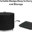 CANDANA Fire Pit Covers for Solo Stove Ranger 15 Inch, 600D Grill Cover for Ranger 15", Waterproof Outdoor BBQ Grill Cover