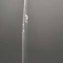 Adjustable Double Curtain Rod with 2.5 and 3.5 Inch Projection - 48-86 Inches, White Finish, Includes Mounting Hardware - 1 Pack