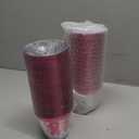 Gejoy 50 Pcs 9 oz Breast Cancer Awareness Cups Pink Rimmed Plastic Cups Disposable Party Tumbler Pink Ribbon Clear Plastic Glass Breast Cancer Party Supplies for Women