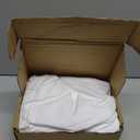 Amazon Basics Lightweight Ruffled Bed Skirt, Classic Style, Soft and Stylish 100% Microfiber with 16" Drop, Machine Washable, Wrinkle Free, Queen, Bright White, Solid