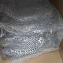 Lawei 12 Pack Clear Plastic Charger Plates with Bead Rim, 13 Inch Plastic Round Serving Plates Decor Dinner Plates for Party Wedding Events Dinner Decoration