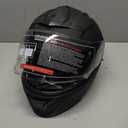 OUMURS Modular Motorcycle Helmets Full Face Flip up Street Bike Motorcycle Helmet for Unisex Adult Matte Black - L