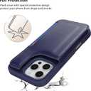 iCoverCase Compatible with iPhone 16 Pro Max Wallet Phone Case with Card Holder for Women Men, [RFID Blocking] Card Slots PU Leather Protective Wallet Case 6.9 Inch (Dark Blue)