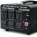 Dual Voltage Converter with Circuit Breaker Protection | 110V/220V 3000W