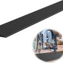 0.8" Rise Threshold Ramps for Doorways, 2000 Lbs Load Capacity, 35.5" Wide Natural Rubber Power Wheelchair Ramp is Adjustable and Cuttable for Doorways, Curb, Sweeper, Power Scooters, Bathroom
