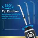 Waterpik Cordless Advanced 2.0 Water Flosser For Teeth, Gums, Braces, Dental Care With Travel Bag and 4 Tips, ADA Accepted, Rechargeable, Portable, and Waterproof, Black WP-582