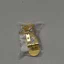 Gold Toilet Seat Hinges, Universal Fit, Complete Installation Kit, Premium Zinc Alloy, Anti-Corrosion Nylon Nuts, Adjustable Fittings