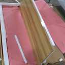 NSdirect 63" Computer Desk,Large Home Office Desk Wide Workstation 1 inch Thicker Tabletop for Writing,Games and Home Work PC Desk Modern Finish Wood Board and Sturdy Steel Legs,Oak+White