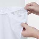 Barossa Design Long Fabric Snap-in Replacement Liner 70" W x 57" H - Hotel Style Removable Inner Liner with 2 Magnets, Machine Washable & Water Repellent - White, 70x57