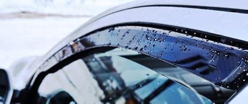 Car Wind Deflectors for Side Shatterproof Sun Visor Exterior Door Frame Rain Guards Fitting 4 pcs