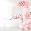 8ft Adjustable Balloon Arch Stand Bendable Balloon Arch Kit with Stand for Birthday, Wedding, White
