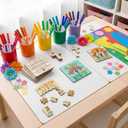 24 Pack Easter Jesus Color Your Own Wooden Jigsaw Puzzles for Kid Religious Christian He Lives He Is Risen Coloring Puzzles DIY Paper Jigsaw Party Favor Gift Exchange Classroom Educational Game