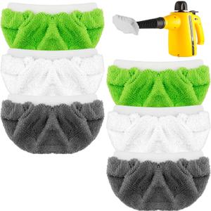 6PCS Steam Mop Pads for Handheld Steam Cleaner, 3 Color Steam Cleaners Cloth Cover Steamer Sponge & Steam Cleaner Pads Steamer Sponge