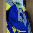 OZIS 26FT Inflatable Gaga Ball Pit with Built-in Blower, Portable Gagaball Court for Indoor/Outdoor Sports, School/Family Activities Easy to Setup (Blue&Yellow)