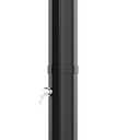 Outsunny 9.2 Gal Solar Heated Outdoor Shower, 2-Section 7.1F Outdoor Solar Shower with 2 Free-Rotating Shower Heads, 2 Foot Showers & Temperature Adjustment for Backyard Poolside Beach Pool Spa