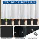 12 Pack Outdoor Curtain Weights, 24oz Large Capacity Curtain Weights Bags Drapery Bottom Weighted Sandbag Bags with Sealed Bags & Clips for Drapes Pergola Cabana Gazebo Garden Yard