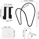 WINIT Hat Rack Caps Rack Holder,10 Rings Hat Organizer Cap Holder Organizer (Door Hooks and Sticky Hooks Include),Door/Wall/Clothes Rod Hanger Storage Hat Organizer for Baseball, Caps, Towel