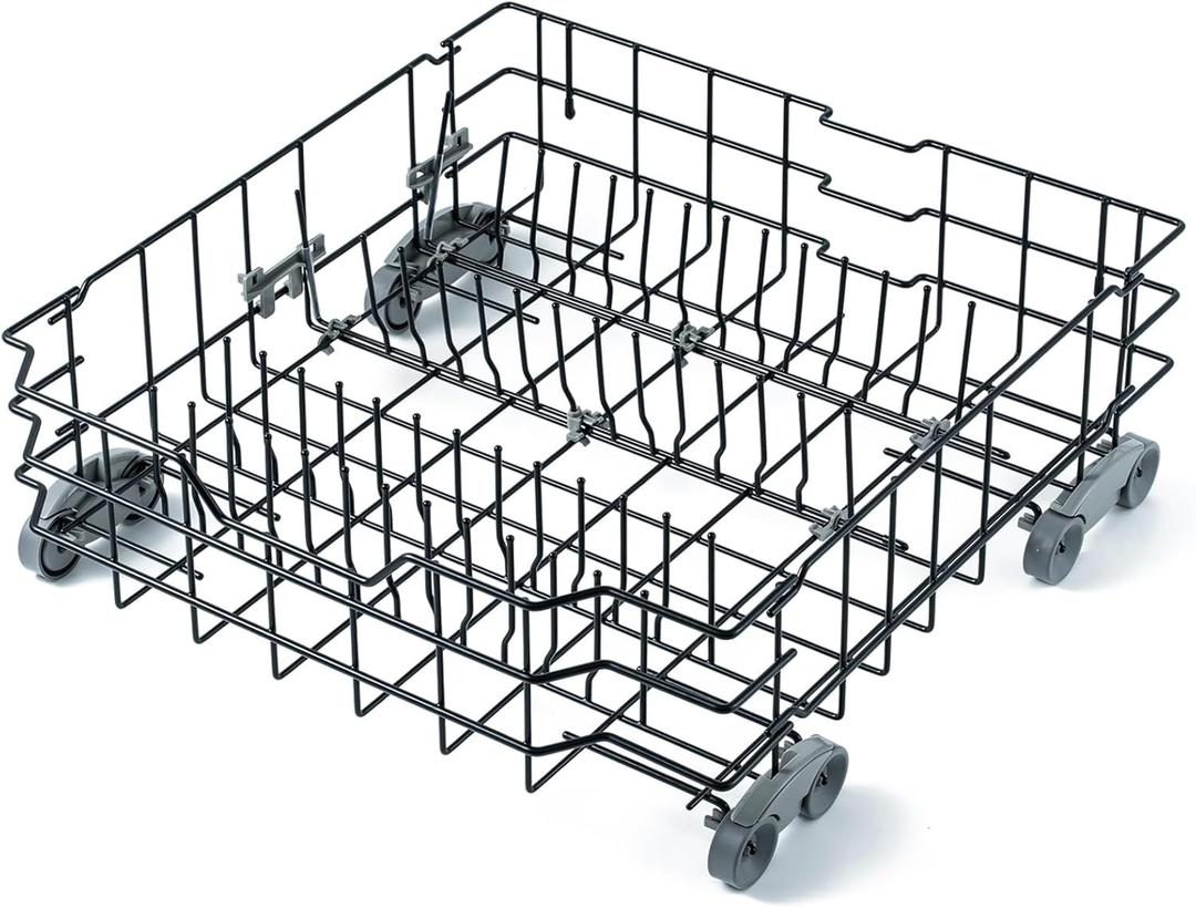Allstare WD28X25960 Dishwasher Lower Rack Replacement Parts for GE Dishwasher Parts GE Profile Monogram Adora Triton XL Cafe Dishwasher Lower Dishrack Assembly GE Dishwasher Bottom Rack Drawer 1 Pack, Black