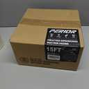 15 FT Heated Drinking Water Hose for RV Camper, NSF 372 Certified Garden Hose with Automatic Thermostat, Antifreeze Protection to -40F, GFCI Protection, 5/8" ID, 3/4" GHT Adapter