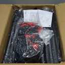 Nandae Adjustable Volleyball Rebounder Net 7x4 FT, Steel Frame & High-Tension PE Netting, Durable & Portable Volleyball Training Equipment Practice for Improving Volleying, Bumping, Spiking Skills (black)