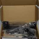 Sliding Glass Door Handle Set 6-5/8"  Heavy-Duty Black Zinc  Easy Installation  Ergonomic Grip  Includes Lock  Perfect for Patio, Balcony, and Replacement Projects