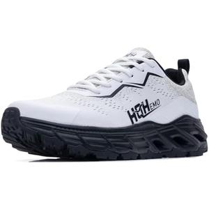 Wide Trail Running Shoes for Mens - FALKON 1.0 Waterproof Hiking Sneakers Wide Width for Outdoor with Jet-Holes Sole, 11.5