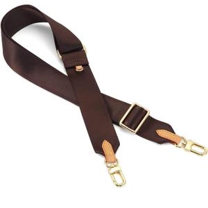 Multi Pochette Accessories Replacement Adjustable Crossbody Wide Cavas Strap for Shoulder Bags Multi Purpose Strap (Brown)