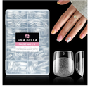 UNA GELLA Extra Short Square Nail Tips XS 216pcs Pre-Shape Extra Short Square Press on Nails Gel Tips Full Cover Acrylic Nails False Nails for DIY Salon 12 Sizes