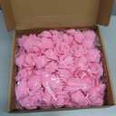Foam Roses Artificial Flower Heads, 200 Pcs Stemless Fake Roses for DIY Craft Wedding Bouquet Party Decoration (Pink)