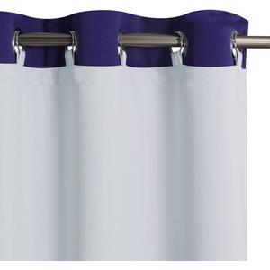 KGORGE Blackout Curtain Liners - Sun Light/Heat Blocking Liner Drapes, Blackout Lined for L 84" Drapes Hang with Rings/Tab (1 Pair, 50" Wide by 80" Length, Grayish White, Free Rings Included)
