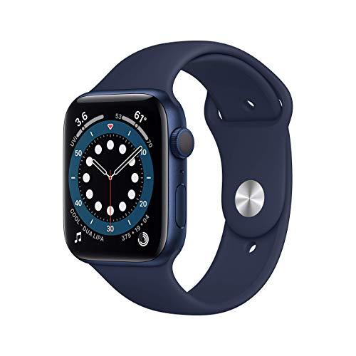 Apple Watch Series 6 (GPS, 44mm) - Blue Aluminum Case with Deep Navy Sport Band 