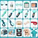 G.C 22Pcs Dog Toys for Kids Doctor Kit, Walking Barking Electronic Interactive Stuffed Dog Vet Kit Costume Pretend Play Puppy Pet Care Veterinarian Playset, Gifts for Kids Girls 3 4 5 6+ Year Old