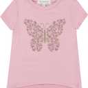 BTween Girls 4 Piece Outfit Set Stylish, Fun, and Versatile Includes Tops, Skirt, and Leggings (18 Months, Pink)